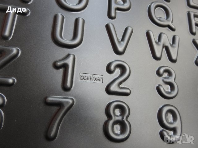Zenker тефлонова форма за букви и цифри, снимка 3 - Форми - 38062948