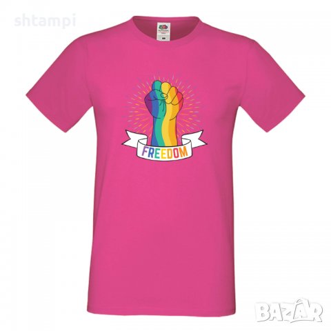  Мъжка тениска Freedom Pride,Прайд,Празник.Повод,Изненада, снимка 10 - Тениски - 37102324