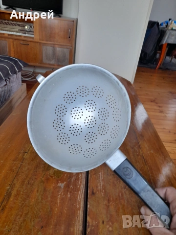 Стара алуминиева цедка,гевгир #11, снимка 2 - Други ценни предмети - 53191974