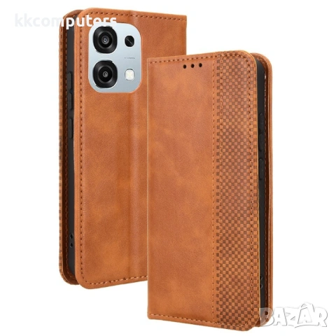 Ретро Кожен Калъф Портфейл за Oppo A6 Pro 5G / 4G - Магнитен, Стойка, Слотове, 4 цвята, снимка 4 - Калъфи, кейсове - 54292658