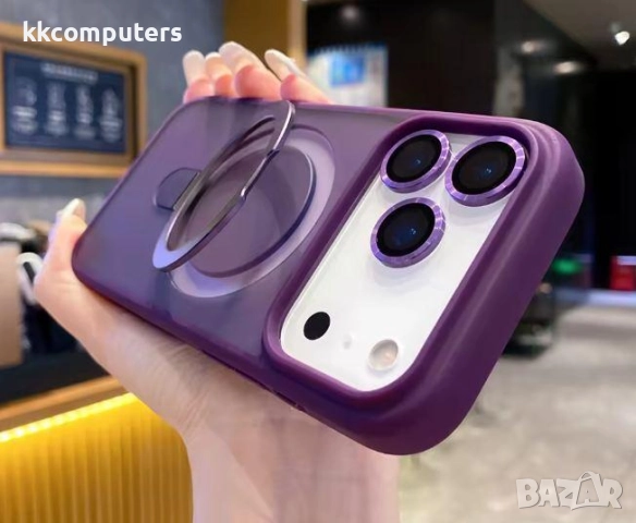 Калъф силикон МagStand Cover + Camera lens / Лилав / за iPhone 17 Pro Max 6.9 Баркод : 3132532