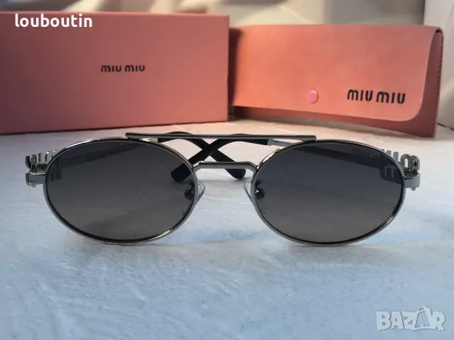 Miu 2024 дамски слънчеви очила елипса овални кръгли 4 цвята, снимка 10 - Слънчеви и диоптрични очила - 47681503