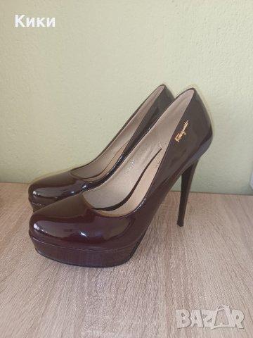 Дамски обувки на висок ток Liici (цвят бордо, 38 размер), снимка 5 - Дамски обувки на ток - 44339056