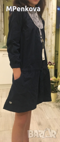 Рокля тъмно синя , снимка 3 - Детски рокли и поли - 36478577