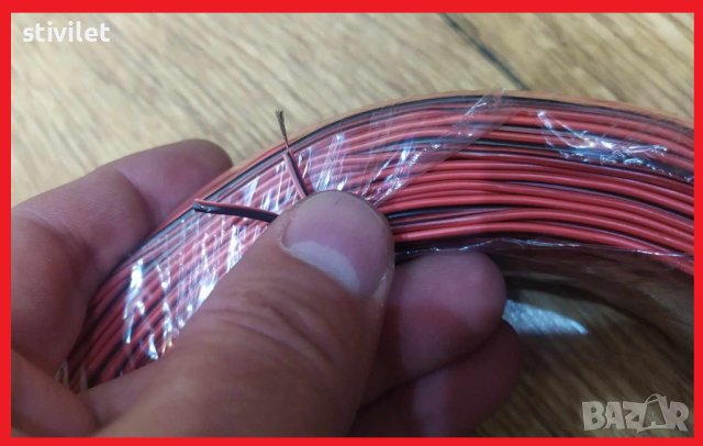 Кабел 2х0.5мм. - 100 метра - НОВО, снимка 3 - Други - 42388148