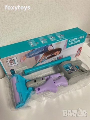 Детска вертикална прахосмукачка- светло тюркоазен, снимка 4 - Образователни игри - 52735871