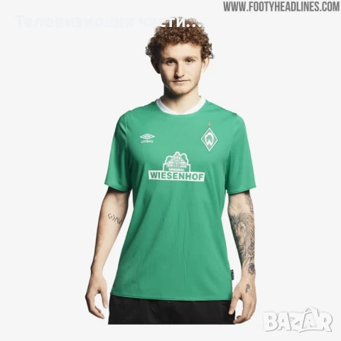 Футболна тениска фланелка Werder Bremen 2019/2020 домакниски екип Umbro RN141377 Вердер Бремен, снимка 17 - Спортни дрехи, екипи - 50840167