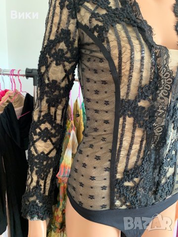 Alessa Алеса боди от дантела, снимка 5 - Блузи с дълъг ръкав и пуловери - 40816487