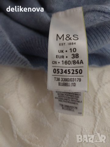 Унисекс. M&S. Size M-L Кашмир 100%. Кашмирен дамски пуловер, снимка 5 - Блузи с дълъг ръкав и пуловери - 38394873