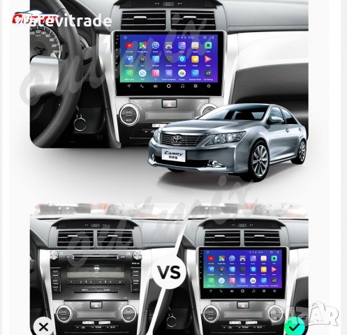 TOYOTA CAMRY 2012-2015 - 9'' Андроид Навигация, снимка 3 - Аксесоари и консумативи - 32119327