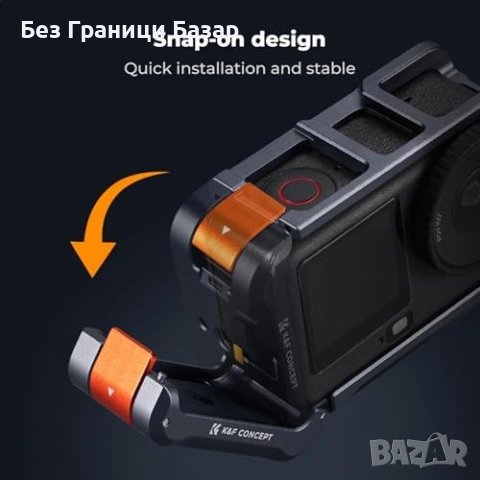 Нова Клетка за DJI Osmo Action 6 алуминиева Cold Shoe Quick Release рамка екшън камера, снимка 8 - Чанти, стативи, аксесоари - 54353537