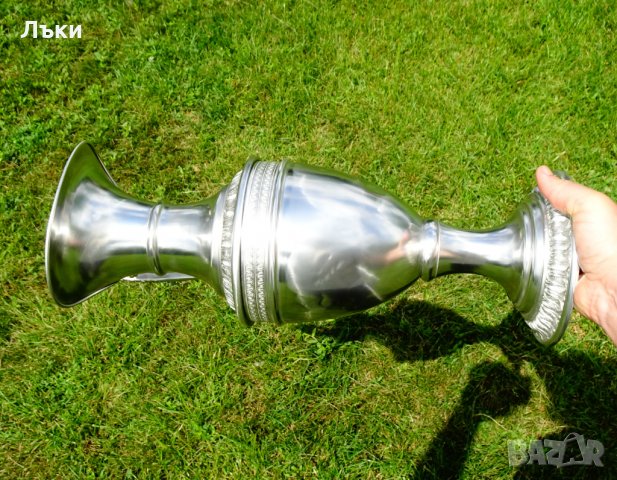 Кана от калай в стил Ампир 1.4 кг.,46 см., снимка 13 - Антикварни и старинни предмети - 29223298