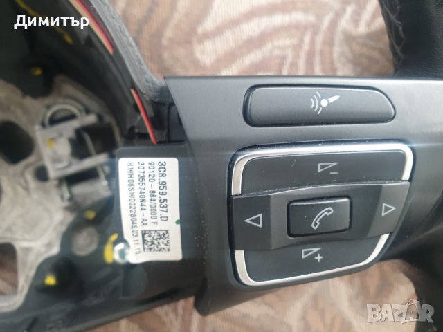 Оригинален мултифункционален кожен волан с пера тип F1 за Пасат Б6,Б7 и СС., снимка 10 - Части - 40742386