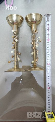 Месингови орнаменти, чайник, свещник, снимка 4 - Други - 40485447