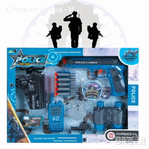 Детски полицейски комплект 7 части, снимка 2 - Образователни игри - 52864199