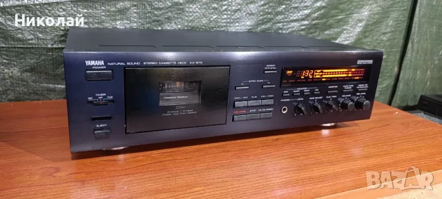 YAMAHA KX-670 – 3-Head Stereo Cassette Deck + ДИСТАНЦИОННО. Цена-239 евро , снимка 2 - Декове - 56152632