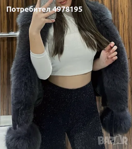 Плато от естествен косъм, снимка 2 - Палта, манта - 56505337