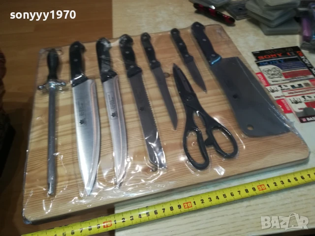 НОЖОВЕ С ДЪСКА-ВНОС ГЕРМАНИЯ 3105251845, снимка 4 - Ножове - 50497646