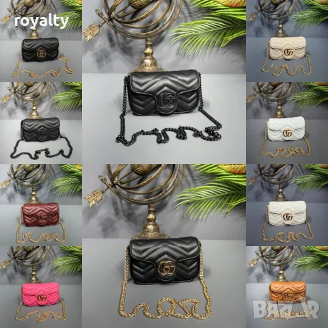 Gucci дамски чанти Различни цветове , снимка 10 - Чанти - 49178790