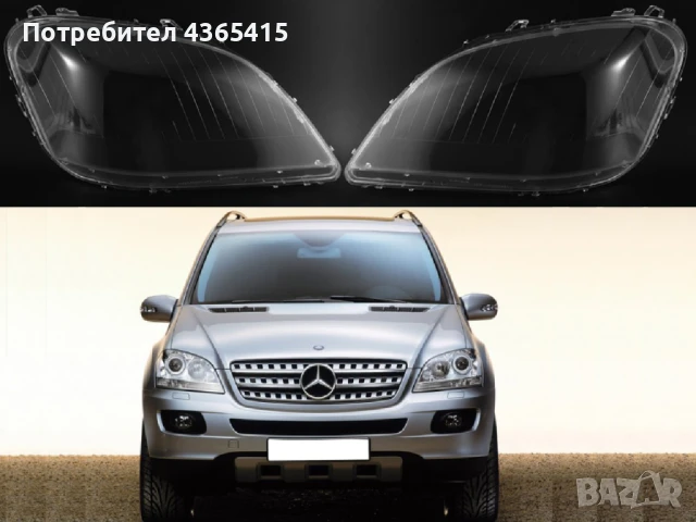 Стъкла за фарове на Mercedes ML W164 ( 2005-2008 )