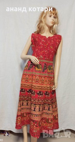 Индийска памучна рокля ”Мандала”, снимка 6 - Рокли - 22910220