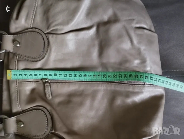 Бежова чанта Picard-естествена кожа., снимка 9 - Чанти - 49125549