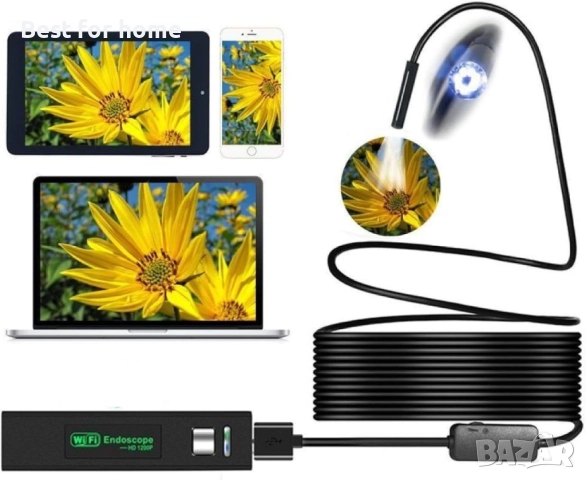 Инспекционна , водоустойчива безжична HD ендоскопска камера за канализационни  тръби