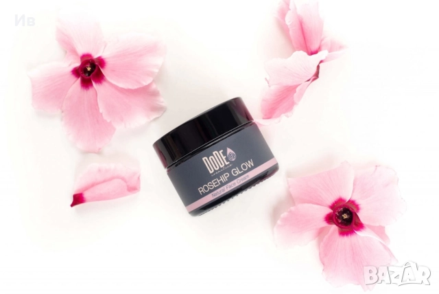 Натурален крем с шипки за нормална към суха кожа ROSEHIP GLOW, снимка 2 - Козметика за лице - 51768149