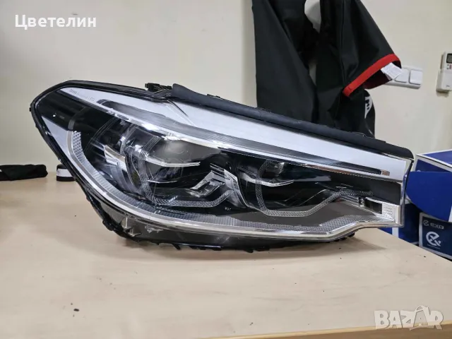 Американски Десен фар BMW 5 G30 G31 USA LED desen far бмв г, снимка 4 - Части - 49442801