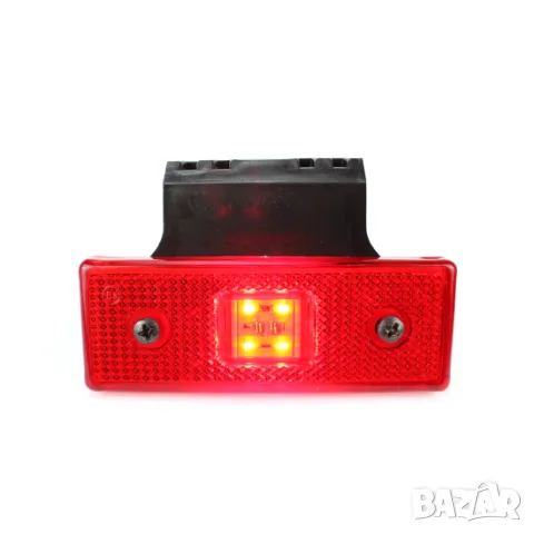 Висящ LED габарит 4 LED 109 mm 12-24V с червена светлина, снимка 2 - Аксесоари и консумативи - 55869079