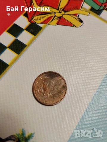 2 евроцента Франция 2001г.