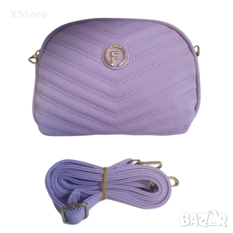 Елегантна дамска чанта с дълга презрамка, снимка 2 - Чанти - 52585255