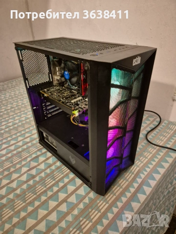 Геймърски компютър гаранция/i5 10400f 16GB,GTX 1070ti 8GB, 480GB SSD HDD 1TB