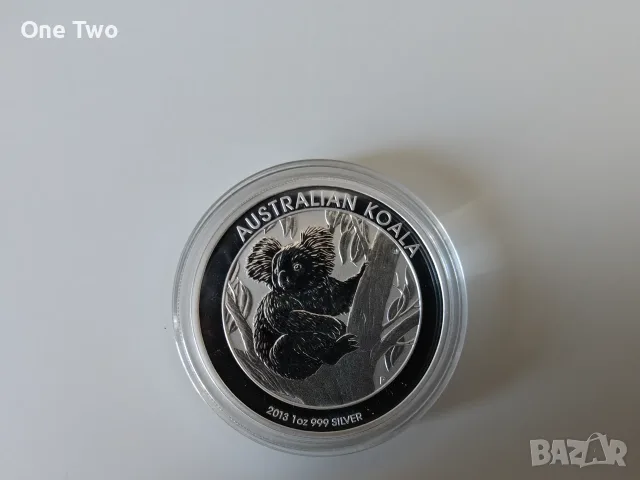 Сребърна монета, 1 oz Австралийска коала 2013, 99.99% сребро, снимка 2 - Нумизматика и бонистика - 56208328
