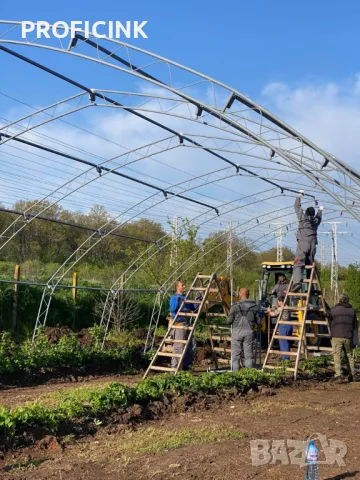 ОРАНЖЕРИИ- Българско производство”Тунелен тип”/полиетиленова оранжерия 8м ширина, снимка 4 - Оранжерии - 47833158