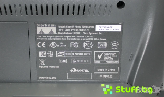 IP телефон Cisco 7971GЕ, снимка 7 - Други - 50934547