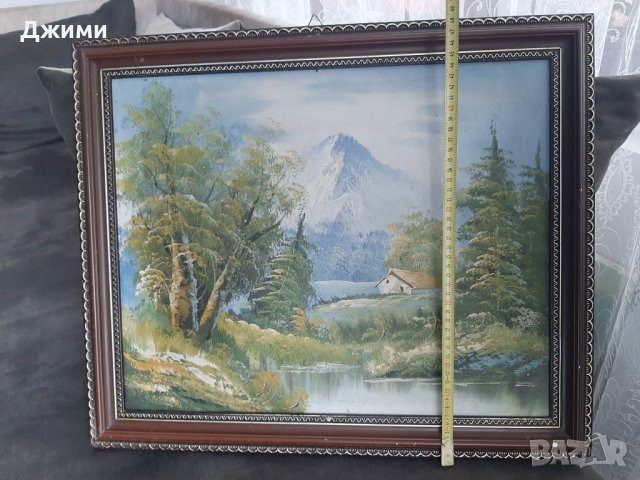 красива картина със пейзаш, снимка 3 - Антикварни и старинни предмети - 40865621