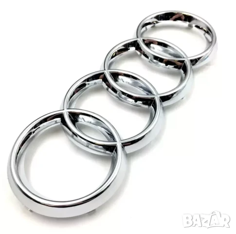 Хромирана емблема 285 мм Audi – за предна решетка, хром/никел