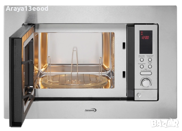 Микровълнова фурна за вграждане Hanseatic AB820BVX-S0EE, грил 1000W, максимална мощност 1250 W, 20 л, снимка 3 - Микровълнови - 53911230