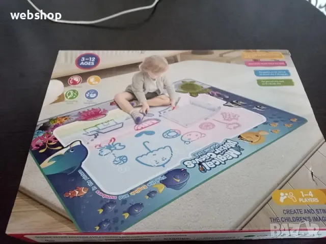 Магическа Детска Подложка тип килимче за рисуване с вода , снимка 4 - Образователни игри - 50185109