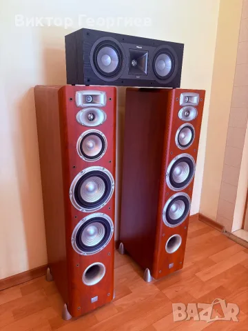 Продавам комплект висок клас тонколони JBL Studio L Series L880 + център Klipsch