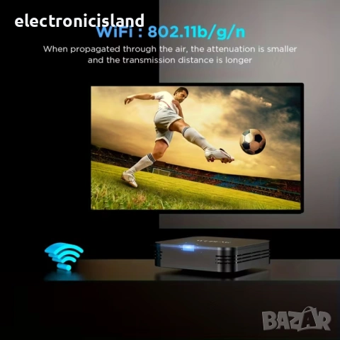 Супер Мини ТВ бокс TV box WUDUNG T (Tanix TX1) 2GB/16GB Allwiner H313, 4K@60Hz, HDR10+, Dolby Vision, снимка 5 - Плейъри, домашно кино, прожектори - 51148004