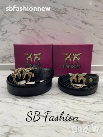 Pinko златна катарама естествена кожа в кутия, снимка 1