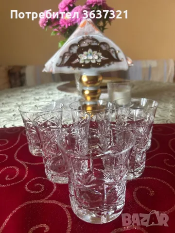  Български кристален комплект чаши