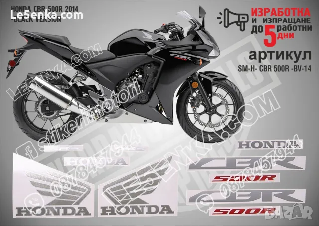 HONDA CBR 500R 2023 - GREY VERSION стикери, снимка 3 - Аксесоари и консумативи - 47739487