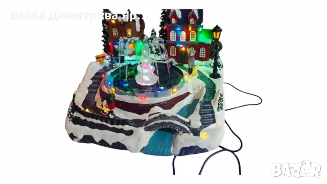 Коледна декорация със светлини и воден фонтан – зимна приказка за вашия дом, снимка 3 - Декорация за дома - 47706278