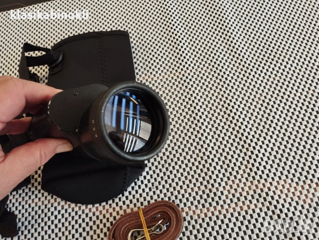 ТОП Немски Рядък Монокъл Carl Zeiss Jena Binoctarmo 7x50 , снимка 10 - Екипировка - 54250569