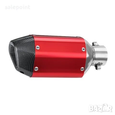 Гърне за мотоциклет,  27см - ЧЕРВЕН С КАРБОН, снимка 3 - Аксесоари и консумативи - 29877358
