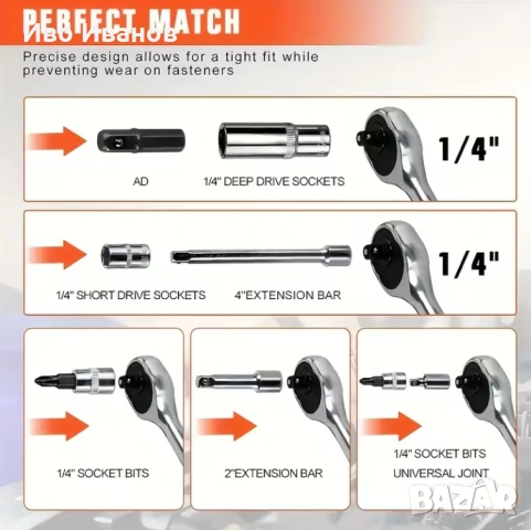 Универсален ремонтен комплект от 53 части, снимка 5 - Други инструменти - 54185826