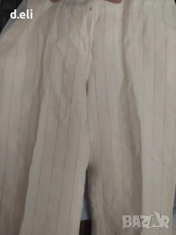 Два бели панталона USA. Liz Cardone/ Kate Cooper Size M 💯% Лен Нов ленен панталон, снимка 1